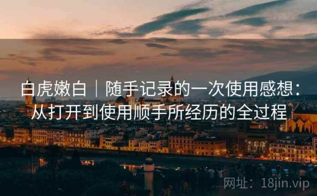 白虎嫩白｜随手记录的一次使用感想：从打开到使用顺手所经历的全过程