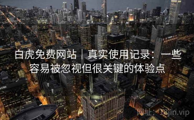 白虎免费网站｜真实使用记录：一些容易被忽视但很关键的体验点