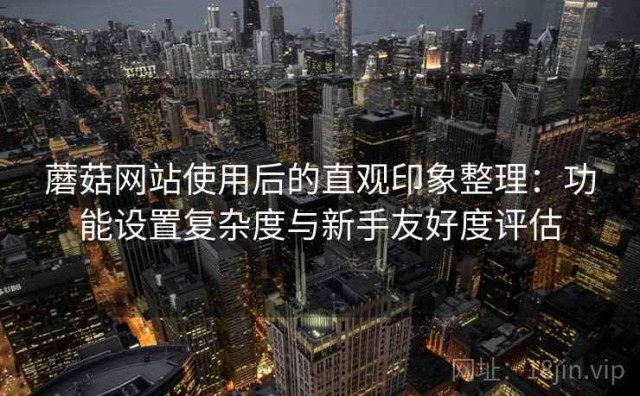 蘑菇网站使用后的直观印象整理：功能设置复杂度与新手友好度评估