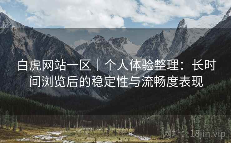 白虎网站一区｜个人体验整理：长时间浏览后的稳定性与流畅度表现