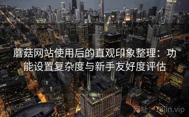 蘑菇网站使用后的直观印象整理：功能设置复杂度与新手友好度评估