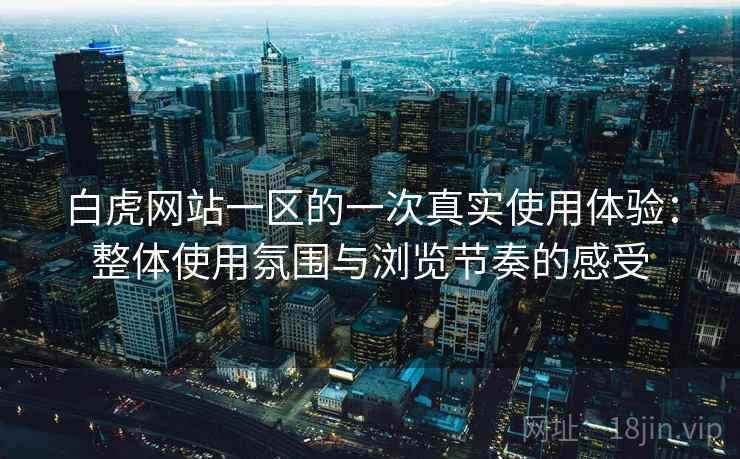 白虎网站一区的一次真实使用体验：整体使用氛围与浏览节奏的感受