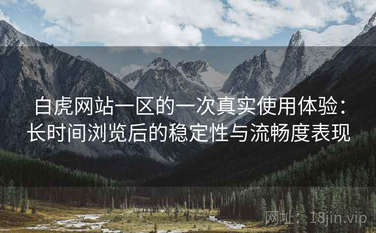 白虎网站一区的一次真实使用体验：长时间浏览后的稳定性与流畅度表现