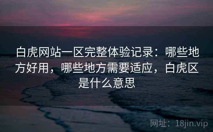 白虎网站一区完整体验记录：哪些地方好用，哪些地方需要适应，白虎区是什么意思